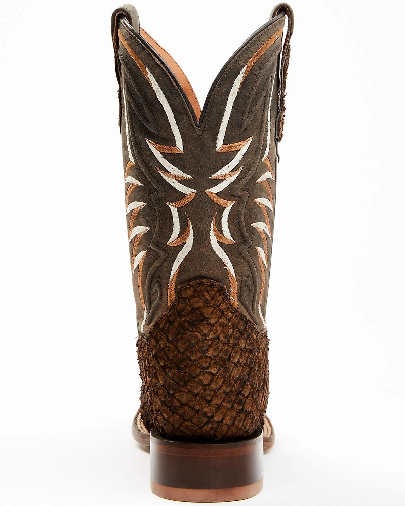 Dan Post Women's Exotic Seabass Western Boots - Broad Square Toe