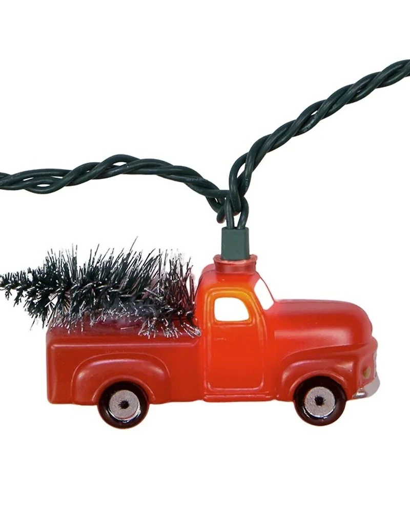 Kurt Adler 9' UL 10L Red Pick-Up Truck Light Set