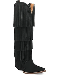 Dingo Women's Wild Child Suede Fringe Tall Western Boots - Snip Toe