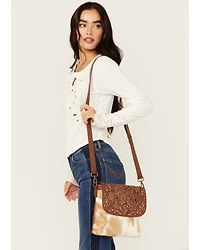 Shyanne Women's Studded Tooled Crossbody Bag