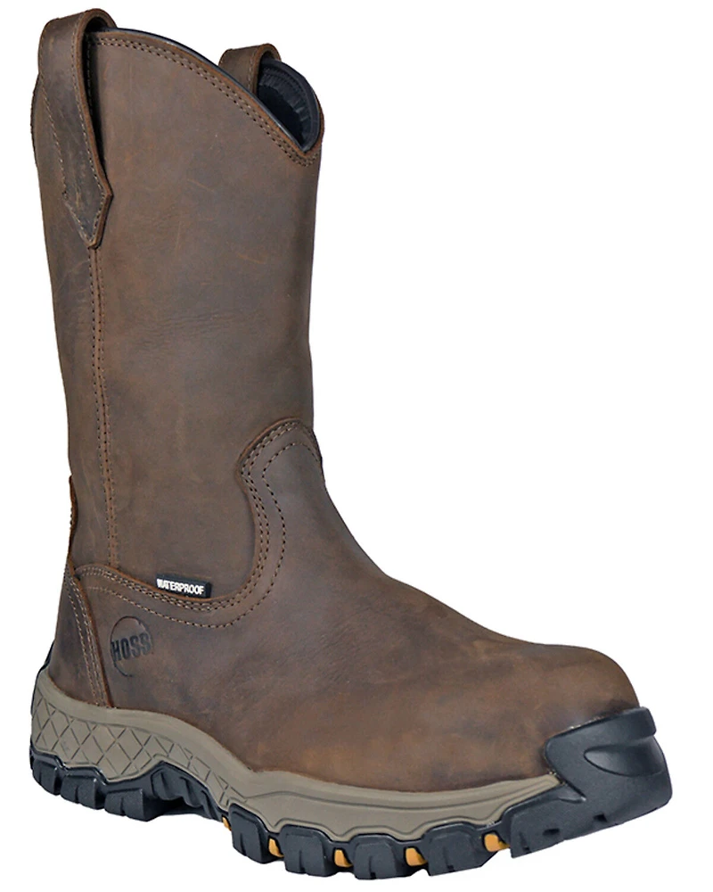Hoss Men's 11" Waterproof Wellington Work Boots - Composite Toe