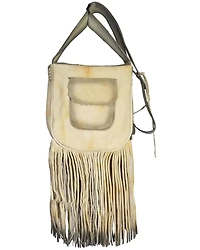 Kobler Leather Women's Ivory Painted Crossbody Bag