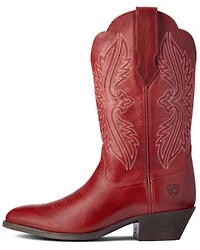 Ariat Women's Rosy Red Heritage R Toe Stretch Fit Full-Grain Western Boot - Round