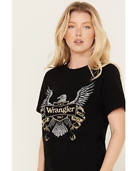 Wrangler Women's Eagle Logo Short Sleeve Graphic Tee