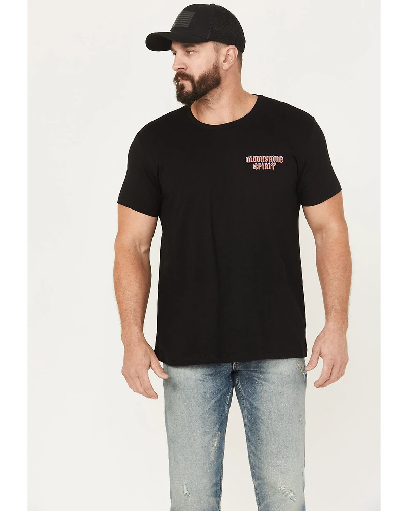 Moonshine Spirit Men's Snake Pit Whiskey Short Sleeve Graphic T-Shirt