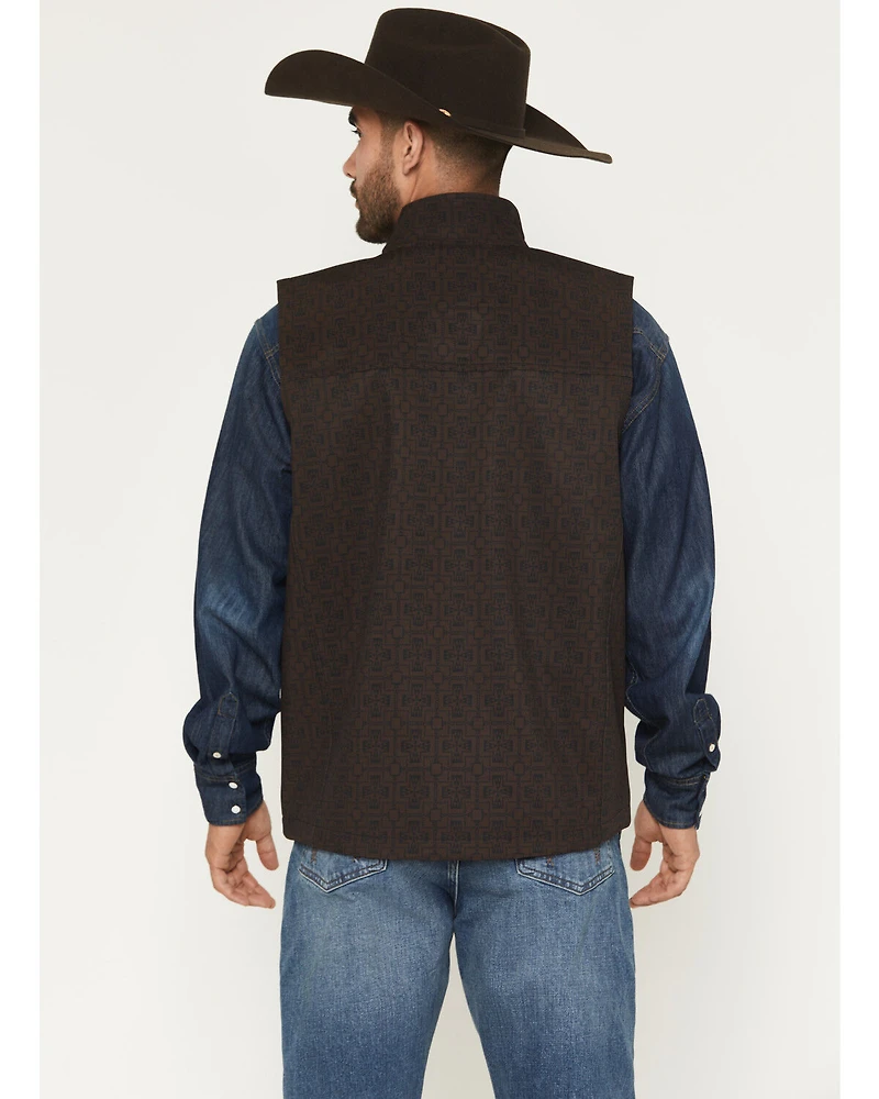 RANK 45® Men's Monroe Southwestern Print Softshell Vest