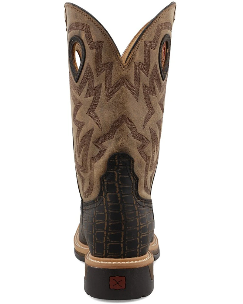 Twisted X Men's Lite Western Work Boots - Alloy Toe