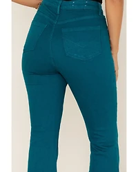 Idyllwind Women's Mid Rise Split Flare Denim Jeans