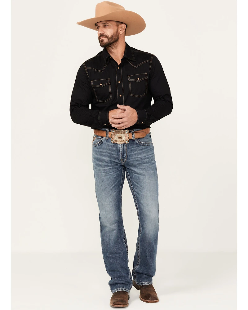 Ariat Men's M5 Weatherford Smokey Medium Wash Straight Rigid Denim Jeans - Big
