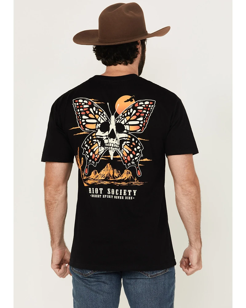 Riot Society Men's Boot Barn Exclusive Monarch Short Sleeve Graphic T-Shirt