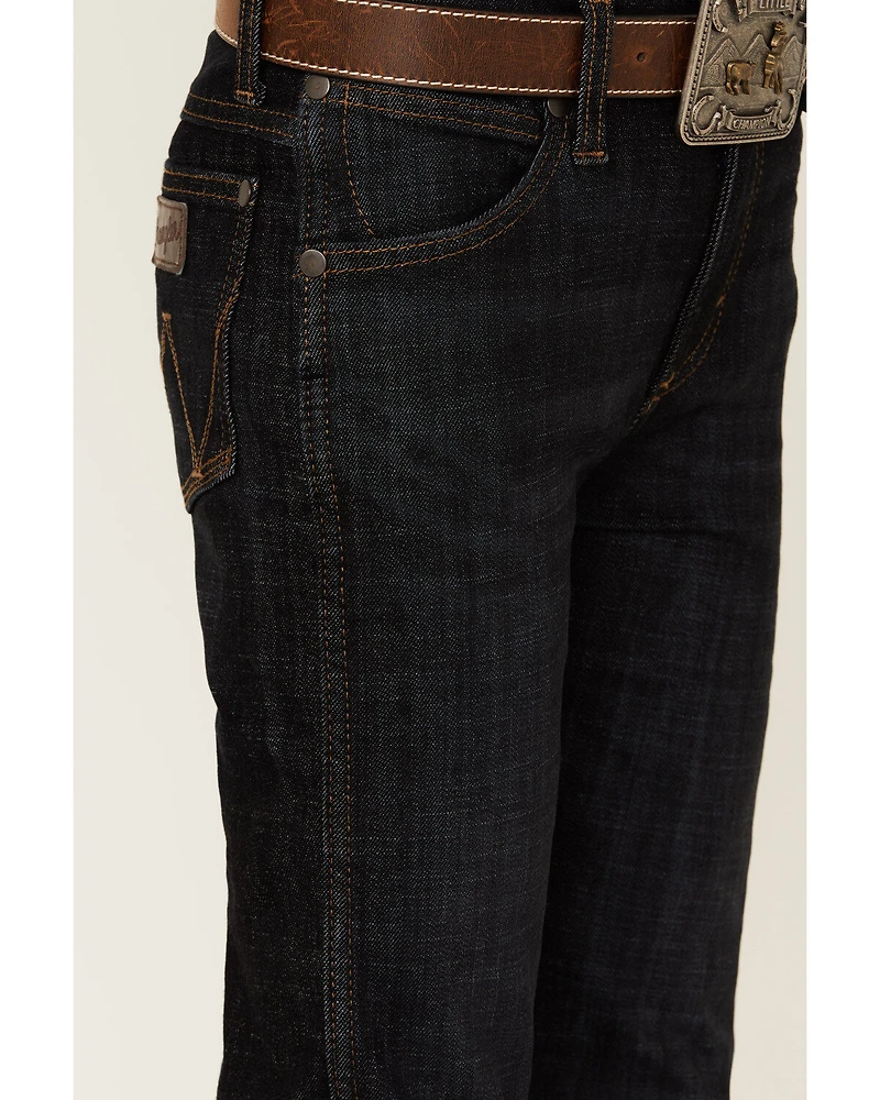 Wrangler Retro Boys' Dark Wash Dax Slim Bootcut Jeans