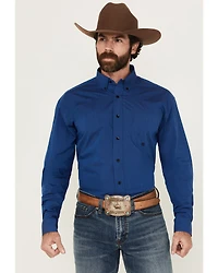 Roper Men's Amarillo Solid Long Sleeve Button-Down Western Shirt