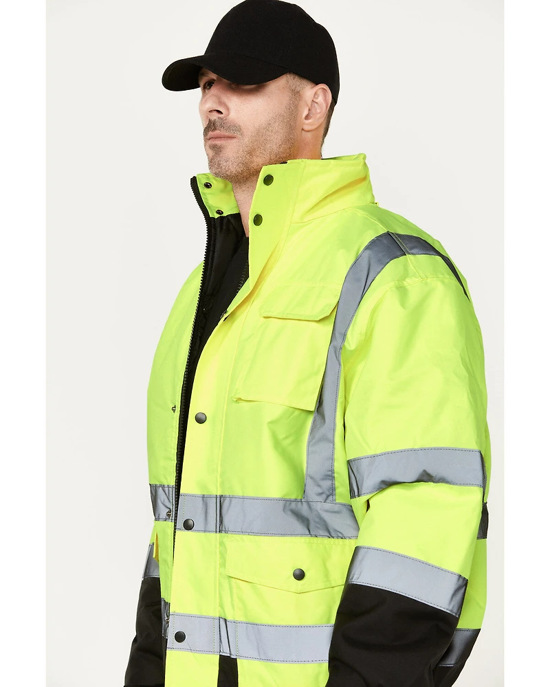Hawx Men's High-Visibility Bomber Work Jacket - Tall