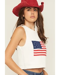Show Me Your Mumu Women's Milo American Flag Knit Tank