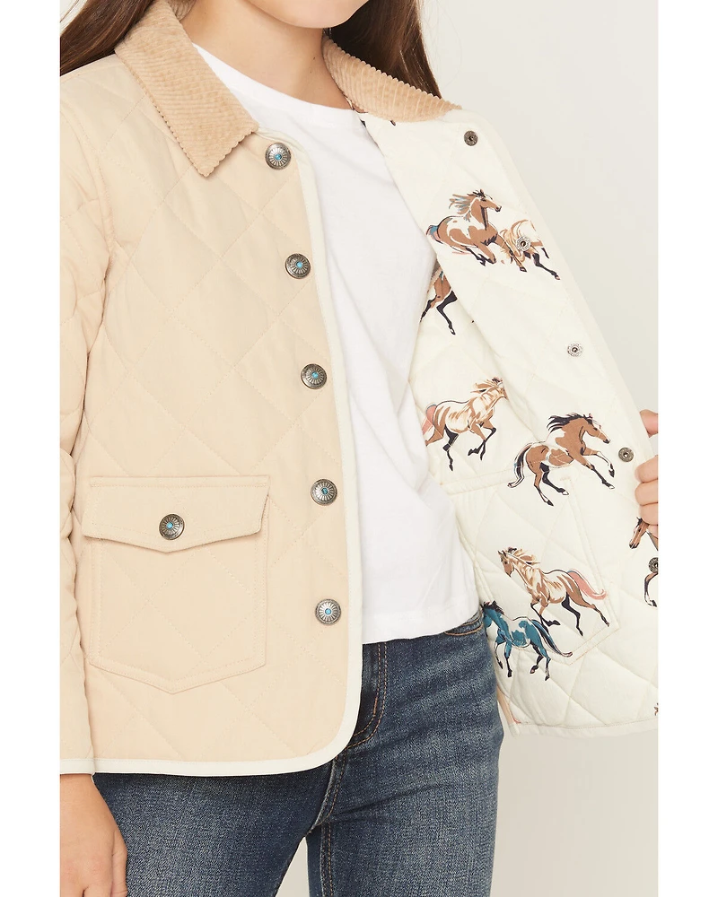 Shyanne Girls' Lilbet Quilted Snap Jacket