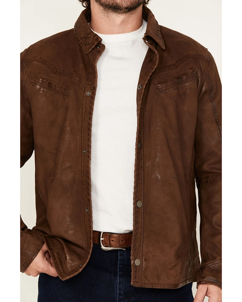 Mauritius Leather Men's Woodly Whipstitch Jacket