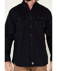 Ariat Men's FR Solid Vent Long Sleeve Button Down Work Shirt - Tall