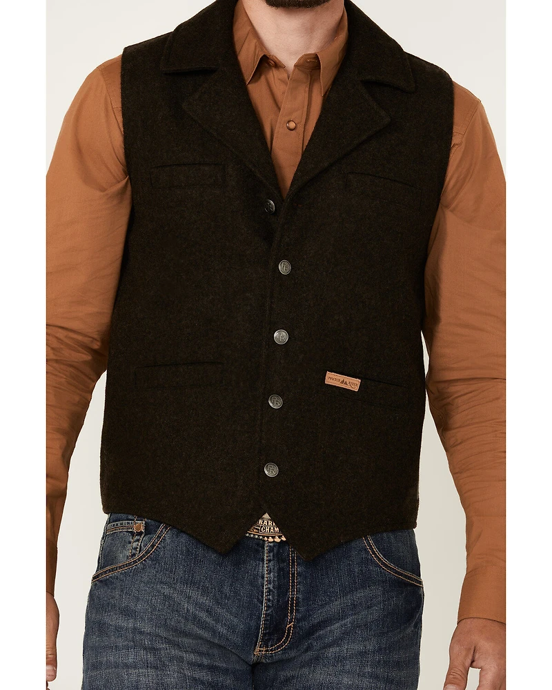 Powder River Outfitters Men's Wool Button-Down Vest