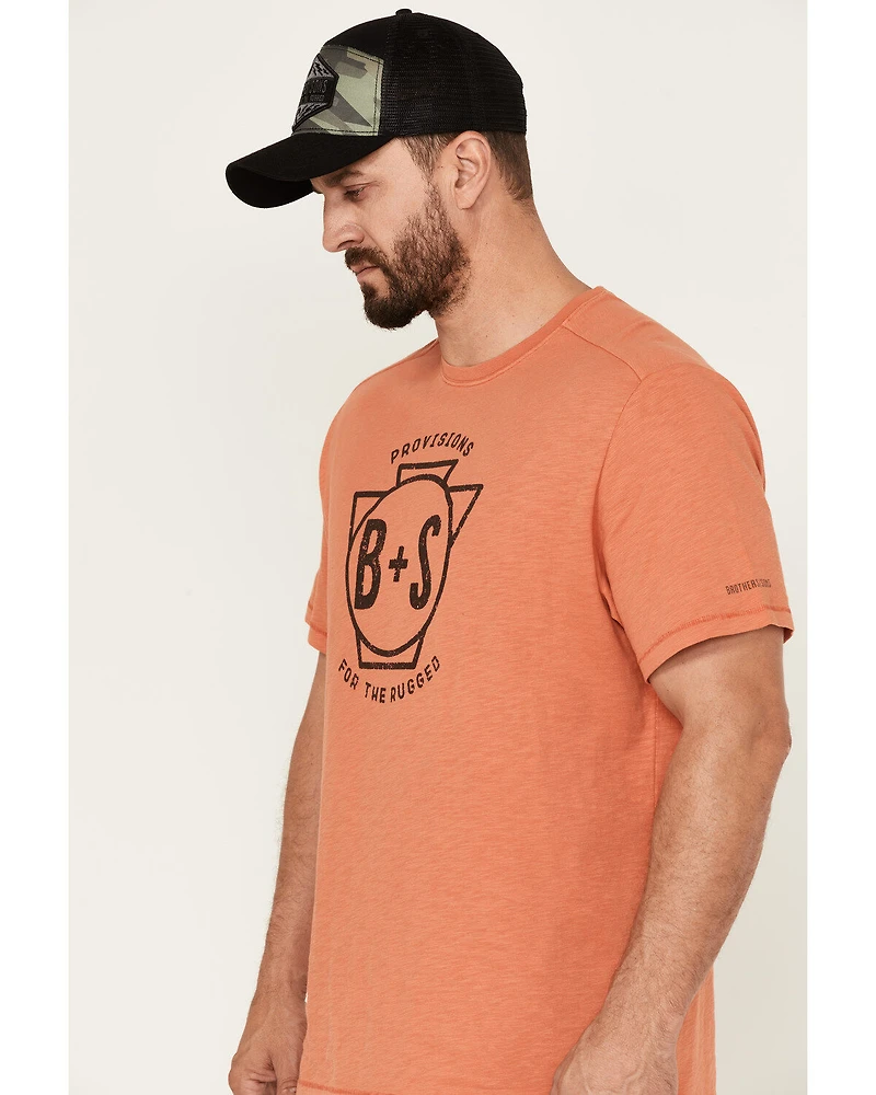 Brothers and Sons Men's Logo Graphic Short Sleeve T-Shirt