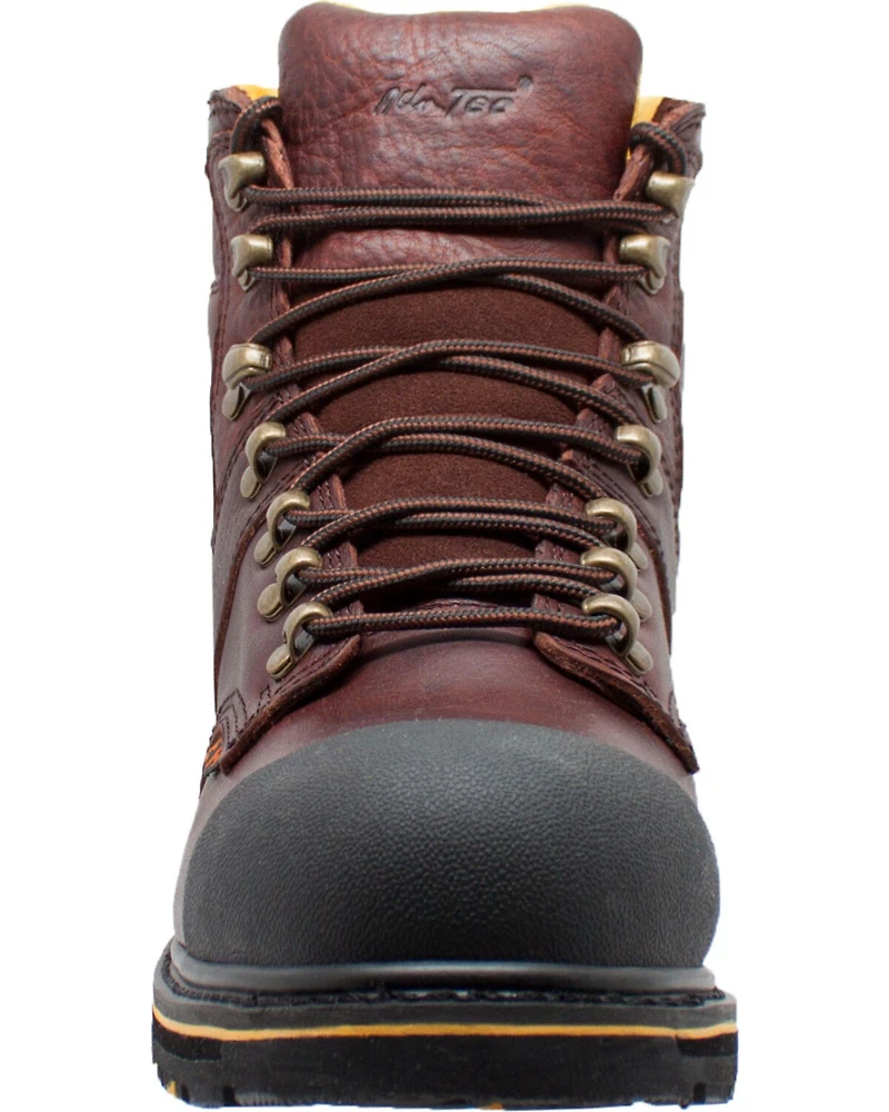 Ad Tec Men's 6" Leather EH Waterproof Work Boots - Steel Toe