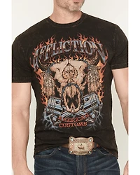 Affliction Men's American Exhaust Short Sleeve Graphic T-Shirt