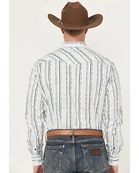 Cinch Men's Striped Long Sleeve Snap Western Shirt