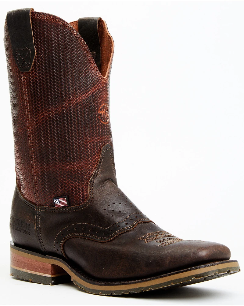Double H Men's 11" Domestic Ice Roper Performance Western Boots - Broad Square Toe