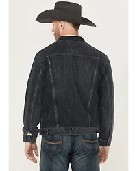 Wrangler Retro Men's Dark Wash Button-Down Denim Jacket