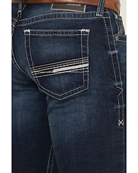 Ariat Men's M8 Dark Wash Modern Slim Straight Stretch Denim Jeans
