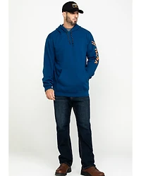 Hawx® Men's Logo Sleeve Performance Fleece Hooded Work Sweatshirt - Big & Tall