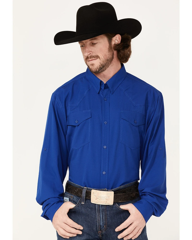 RANK 45® Men's Roughie Performance Long Sleeve Button-Down Shirt