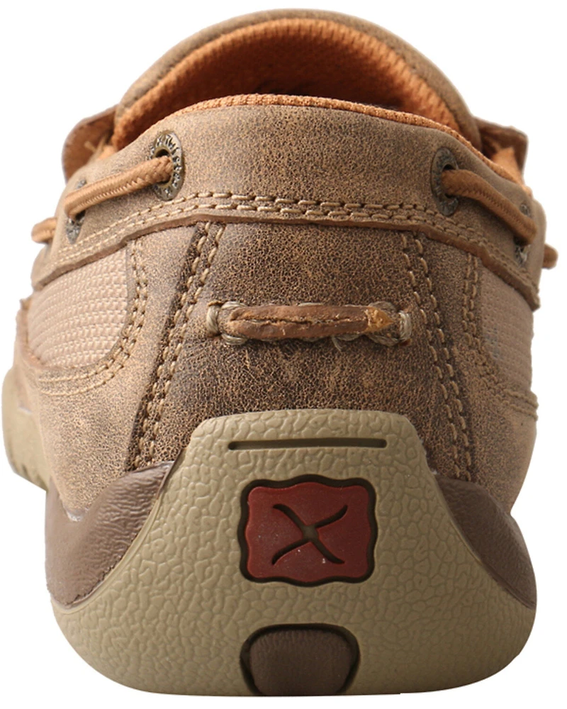 Twisted X Women's Tooled Slip-On Driving Moc Shoes - Toe