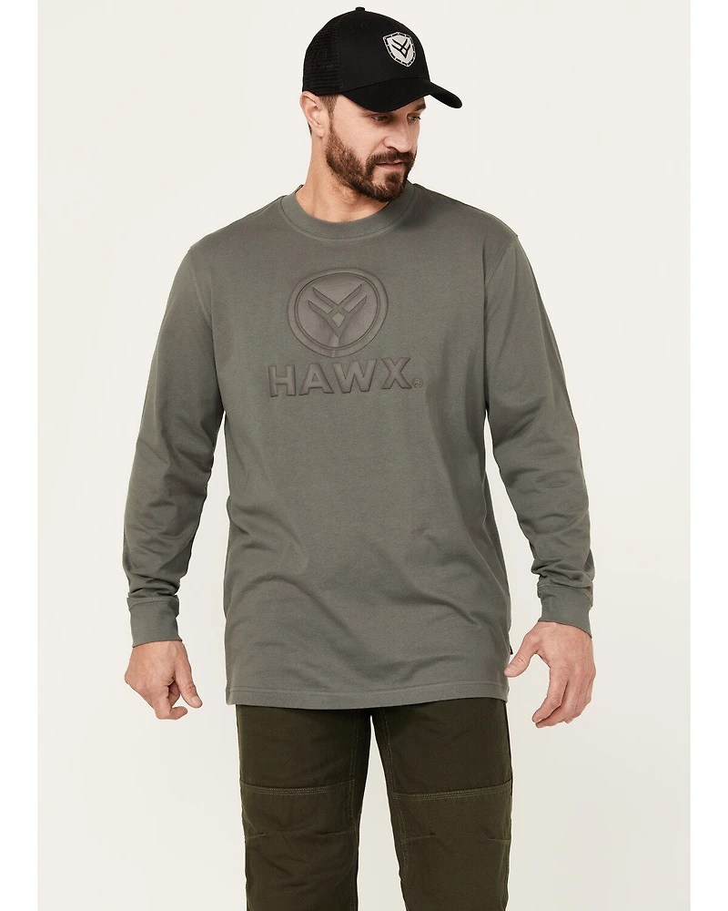 Hawx Men's Long Sleeve Graphic Work T-Shirt