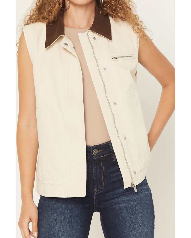 26 International Women's Quilted Lined Canvas Barn Vest