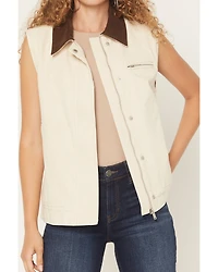 26 International Women's Quilted Lined Canvas Barn Vest