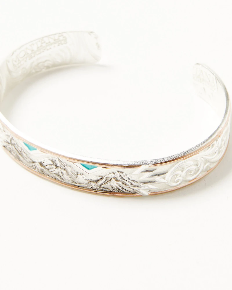 Montana Silversmiths X Ian Munsick Cloudy Mountain Bracelet Cuff