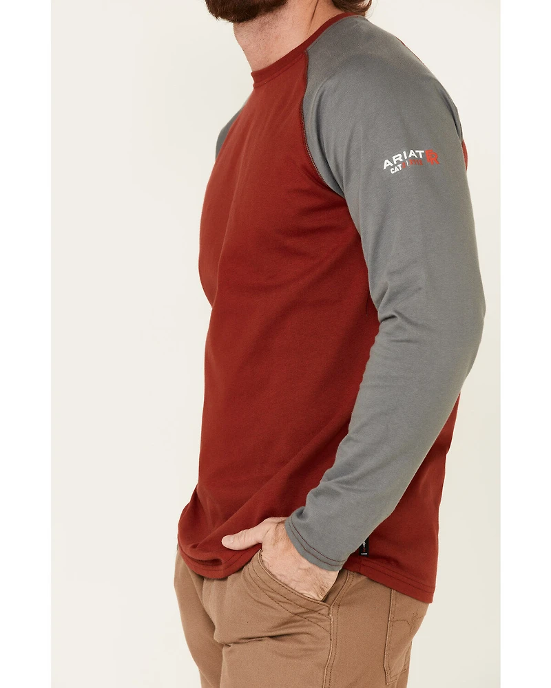 Ariat Men's FR Long Sleeve Baseball Work T-Shirt
