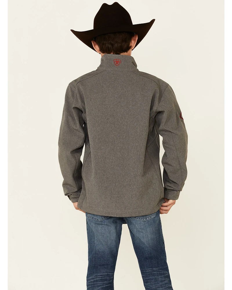 Ariat Boys' Americana Logo 2.0 Zip-Front Softshell Jacket