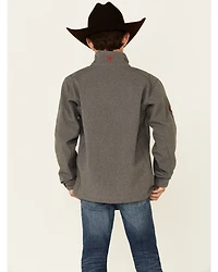 Ariat Boys' Americana Logo 2.0 Zip-Front Softshell Jacket