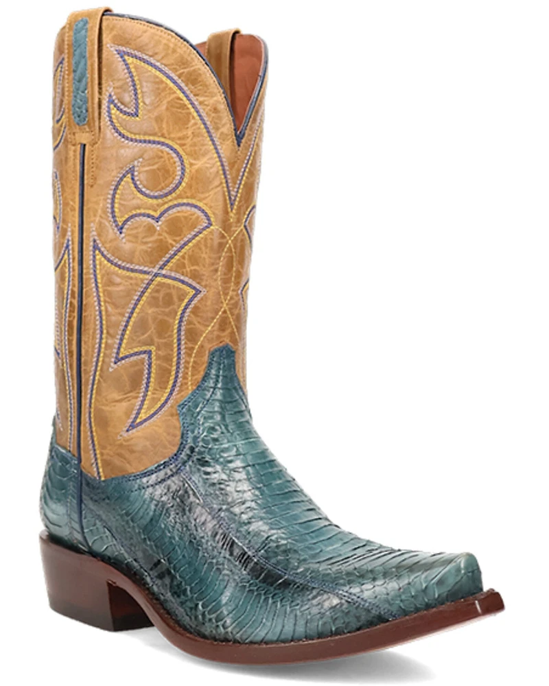 Dan Post Men's Exotic Snake Western Boots - Snip Toe