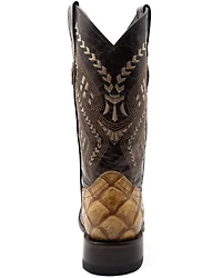Ferrini Men's Bronco Pirarucu Print Western Boots - Broad Square Toe
