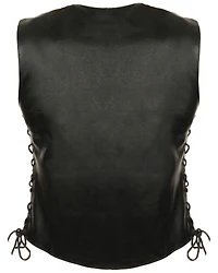 Milwaukee Leather Women's Side Lace Snap Front Vest - 5X