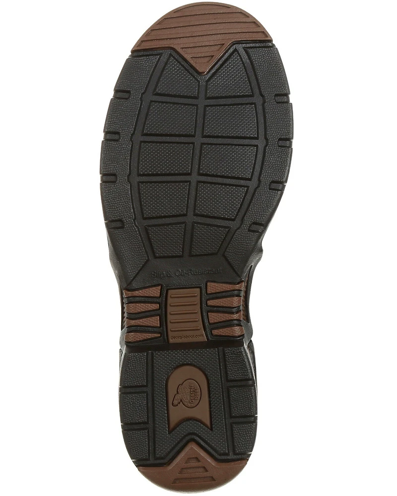 Georgia Boot Men's Chelsea Waterproof Work Boots - Moc Toe