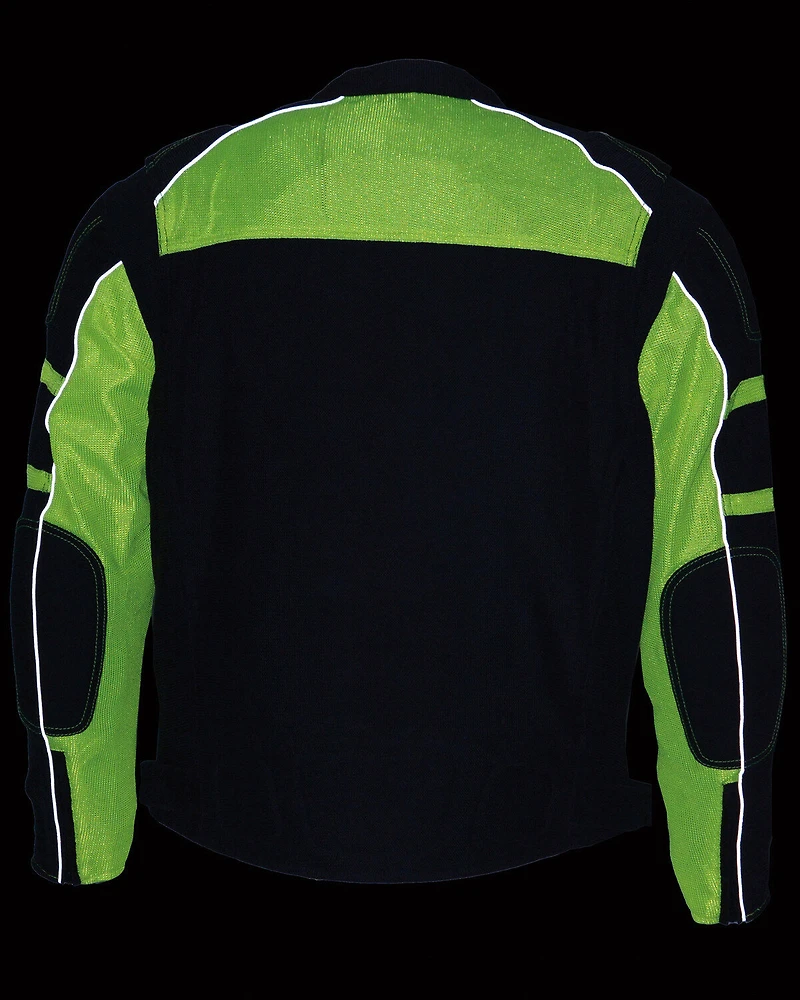 Milwaukee Leather Men's Mesh Racing Jacket with Removable Rain Liner - 3X