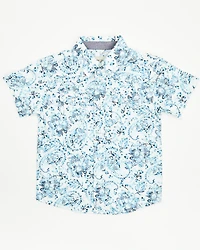 Cody James Toddler Boys' Frontier Threads Paisley Print Short Sleeve Snap Western Shirt