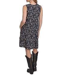Roper Women's Floral Print Sleeveless Mini Dress