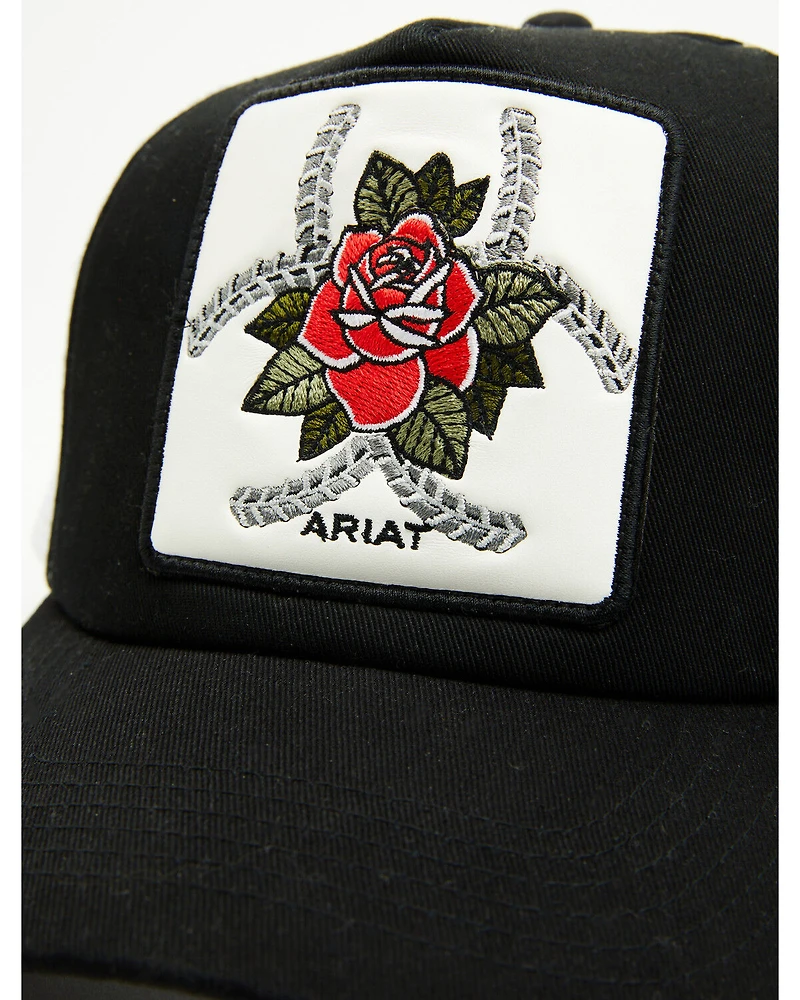 Ariat Women's Rose Patch Ball Cap