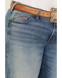 Ariat Women's Allison Medium Wash Mid Rise Bootcut Stretch Denim Jeans - Plus