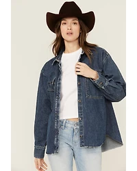 Ariat Women's Long Sleeve Button-Down Denim Shacket