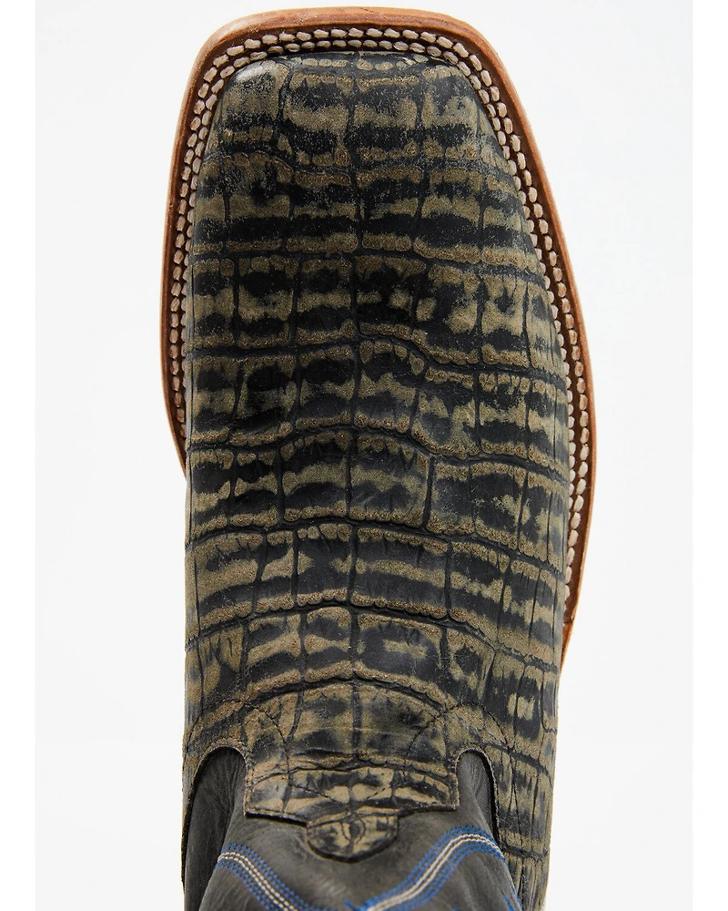 Horse Power Men's Coco Caiman Print Western Boots - Broad Square Toe